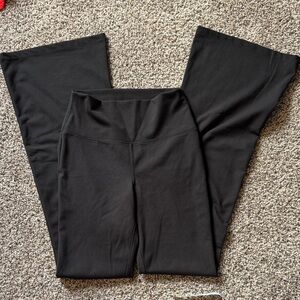 wild fable Black Wide-Leg Flared Yoga Pants